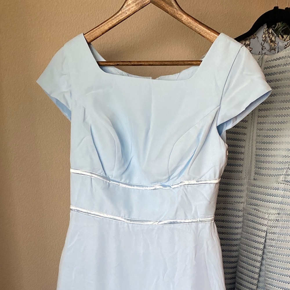 Stunning Light Blue Event Floor Length Dress
